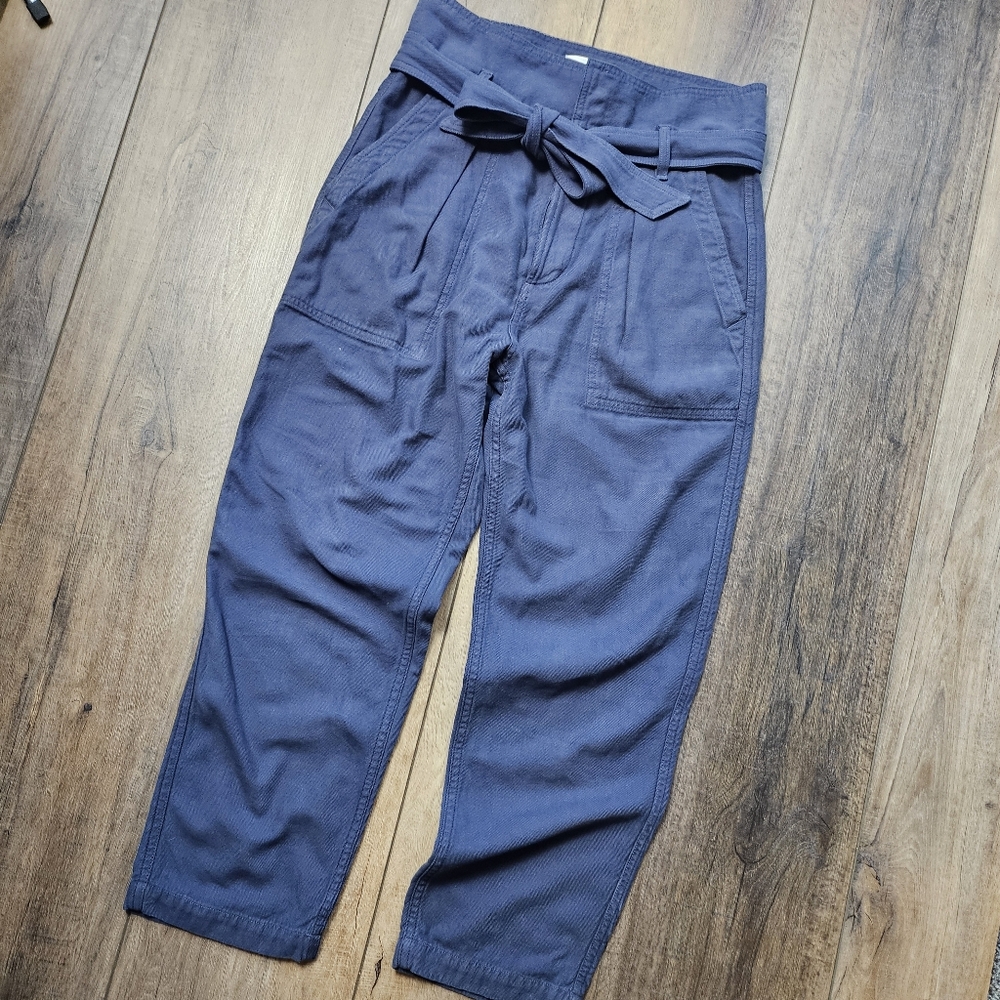 Citizens of Humanity Noelle Navy Belted Cargo Pants 28